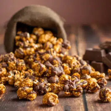 Caramel Chocolate Drizzle fancy flavored popcorn gifts