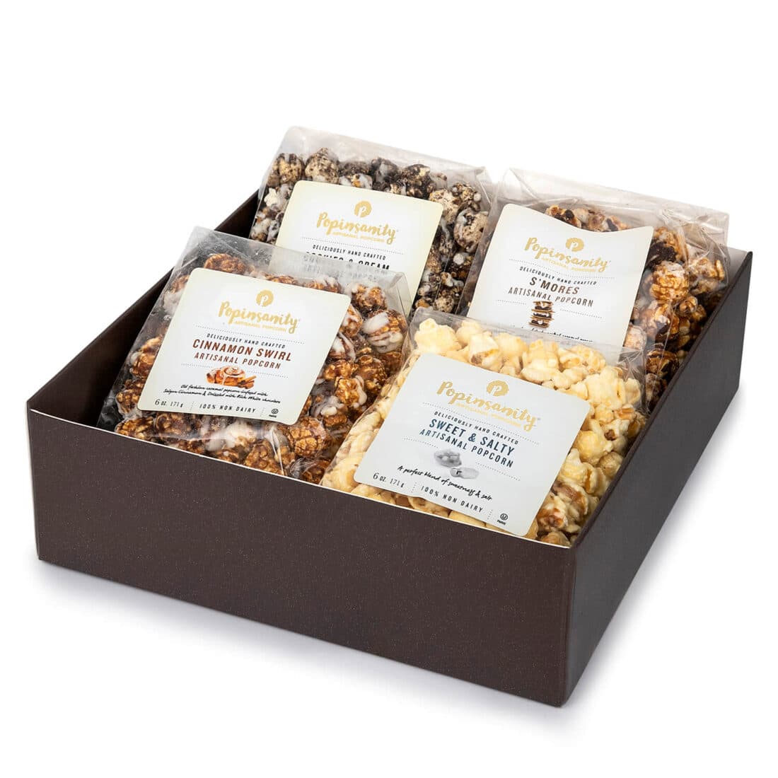 4 flavor gourmet popcorn gift set