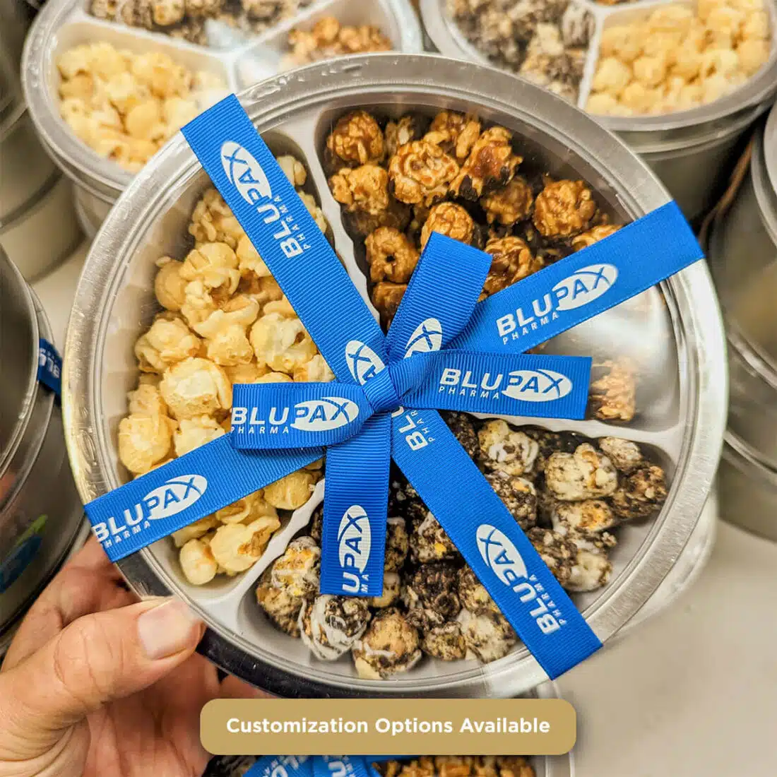 Custom Branded Gourmet Popcorn Tin for Corporate Gifts