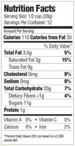 Apples & Honey Nutrition Facts
