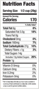 Pecan Praline Nutritional Info