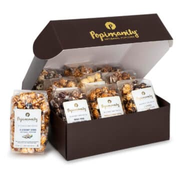 Gourmet popcorn variety sampler gift box