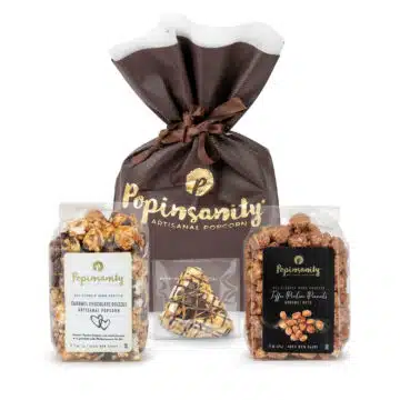 Purim Gift Bag with Gourmet Popcorn, Hamantash and Nuts