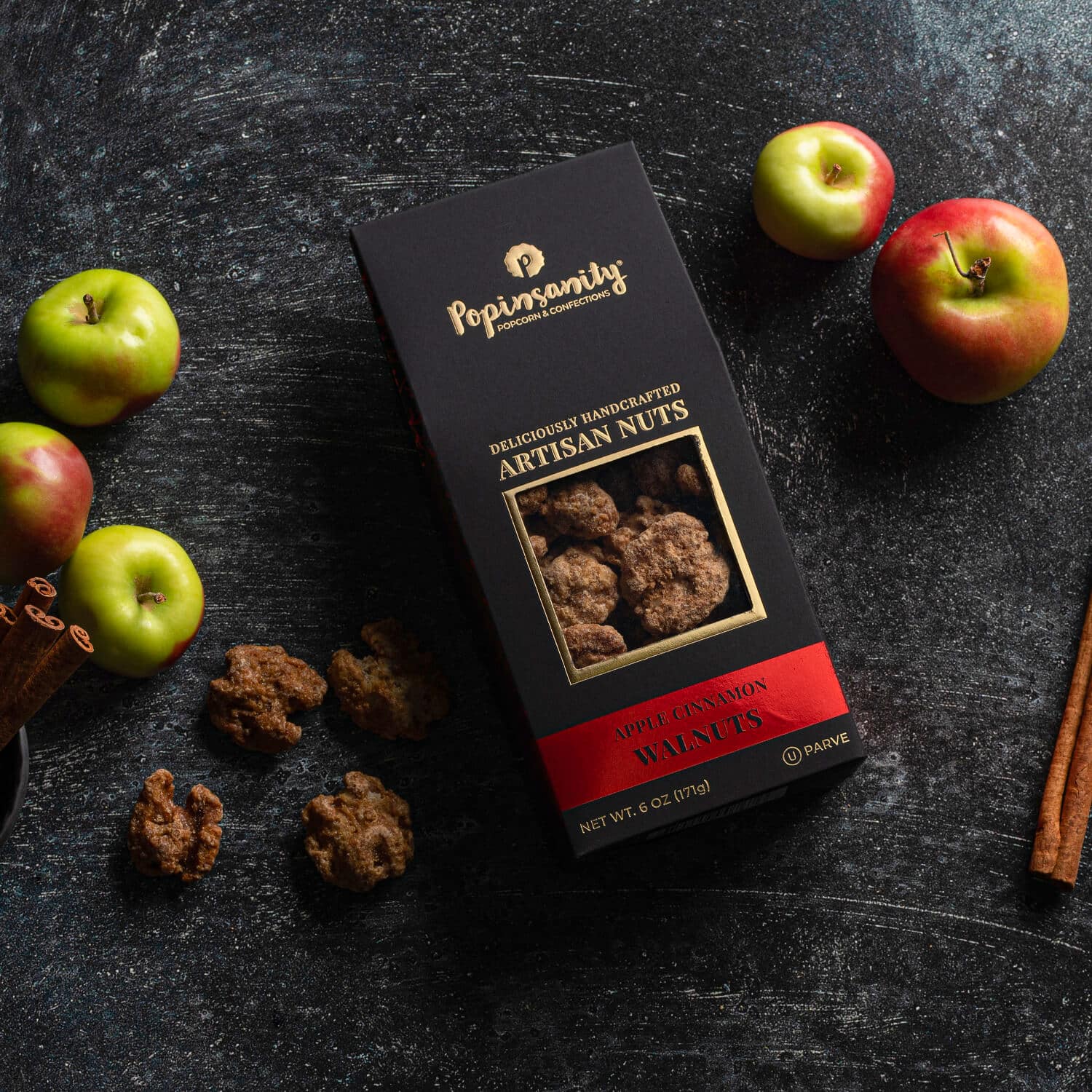 Apple Cinnamon Walnuts • Gourmet Candied Nuts Gift • Popinsanity