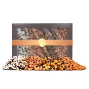 Elegant Gift Choice: Popcorn and Artisan Nuts Assortment in a Stylish Box